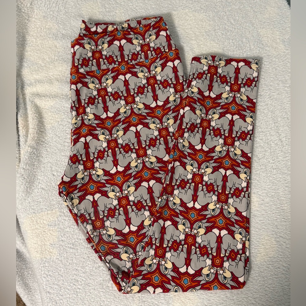 LuLaRoe Disney Thumper "Forest Friends" leggings, tall & curvy
